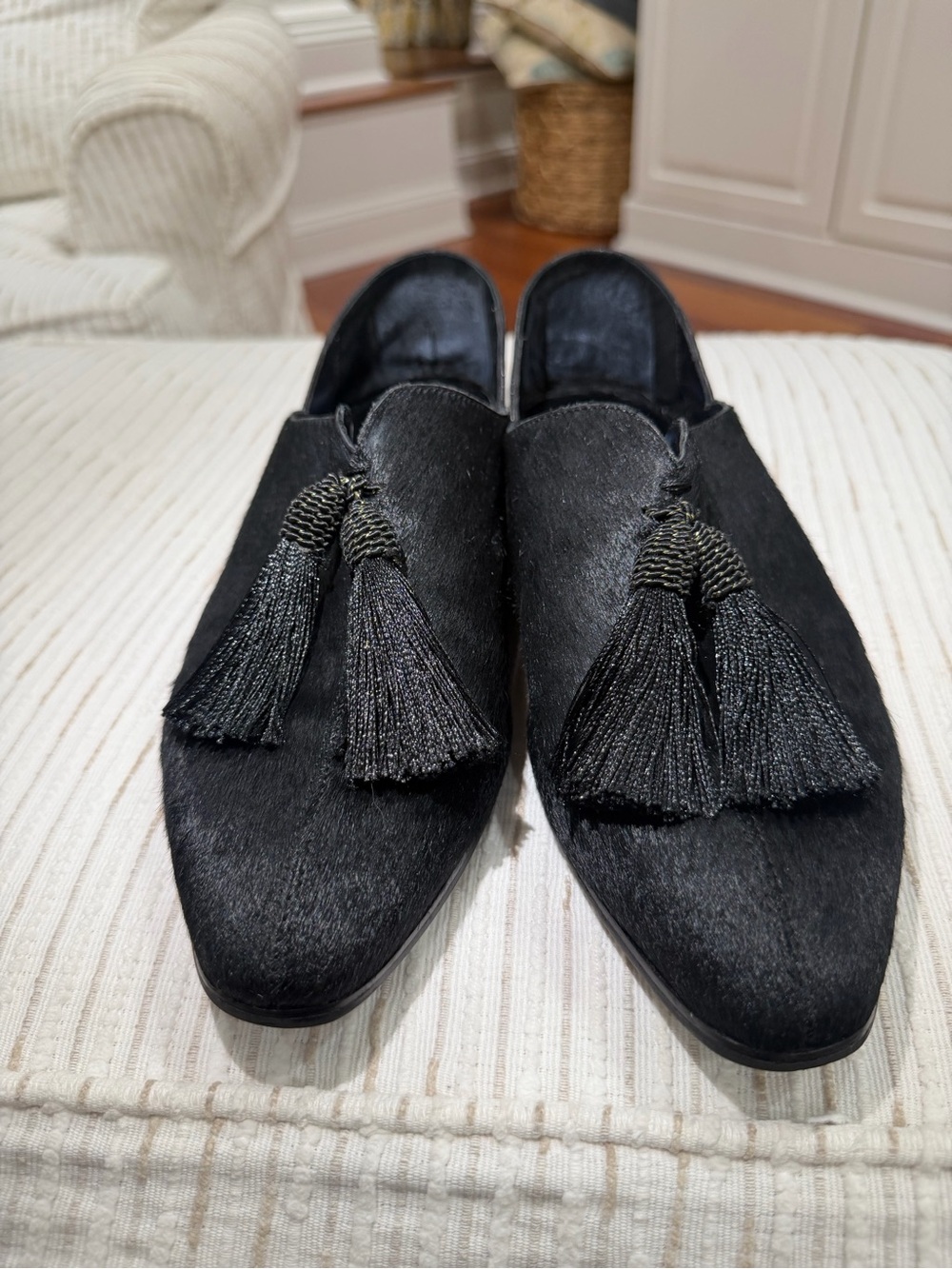 Calf Hair Leather Tassel Loafers Dark Academia Sbicca Ione 7.5